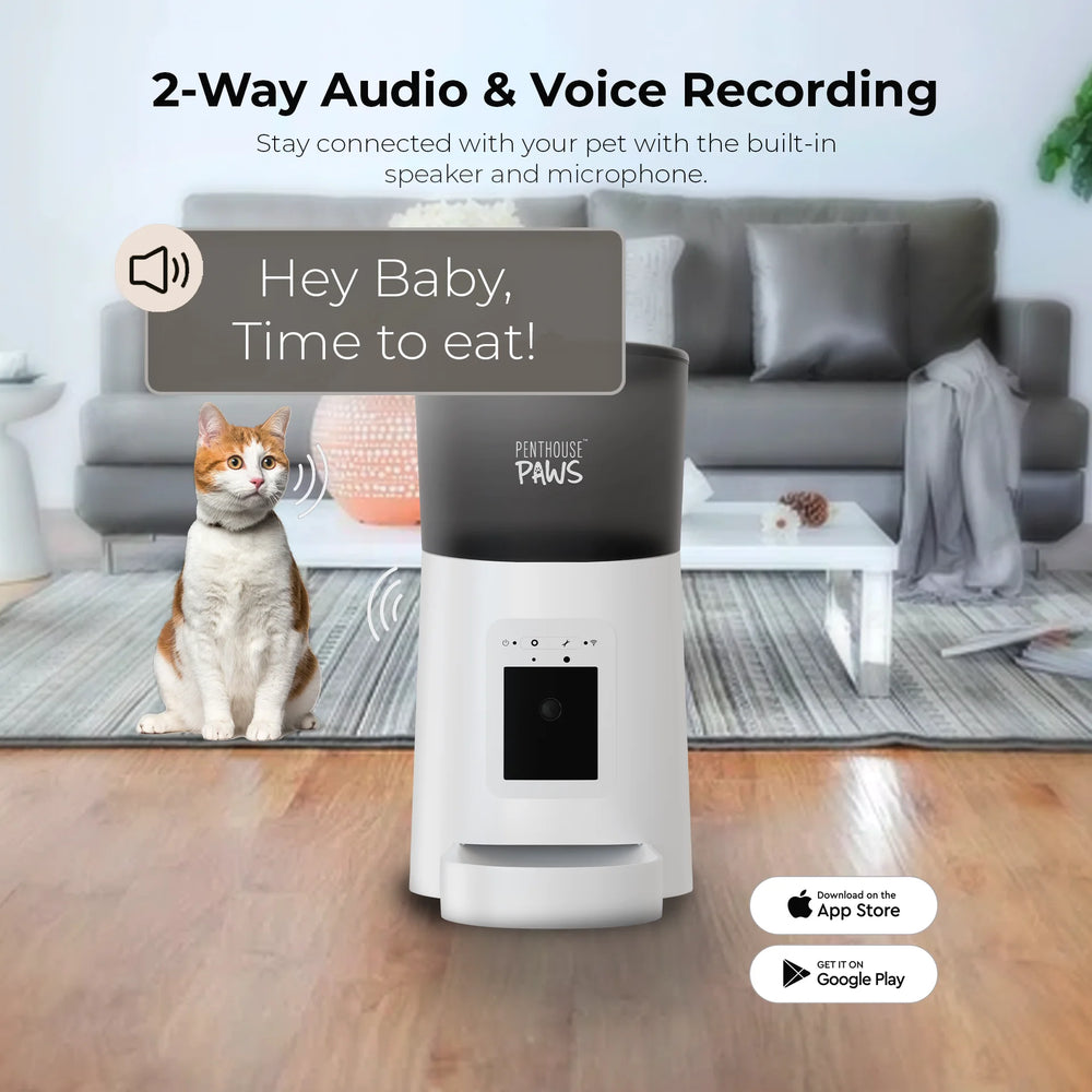 Smart Automatic Pet Feeder with HD Camera