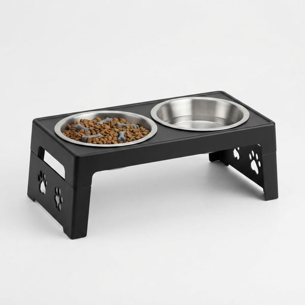 Adjustable Elevated Dog Bowl Stand