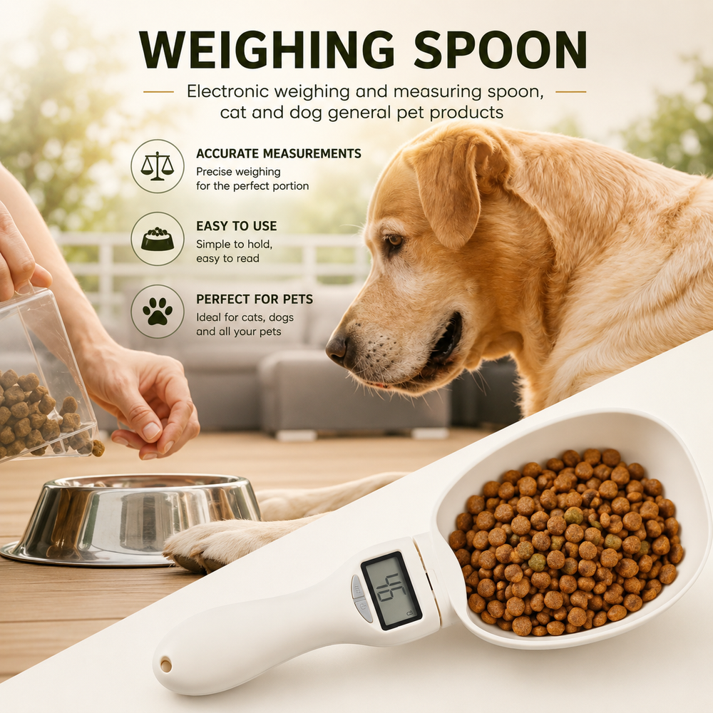 Digital Pet Food Measuring Scoop with LED Display