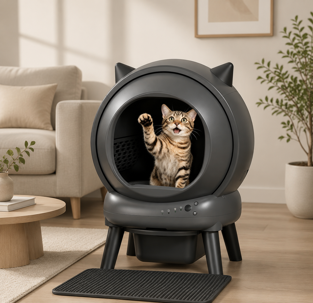 Smart Self-Cleaning Cat Litter Box