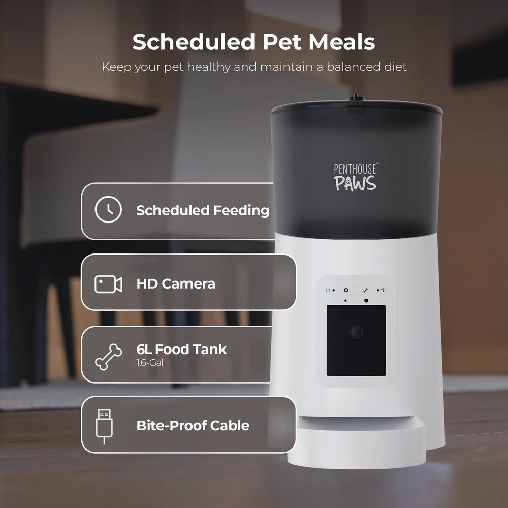 Smart Automatic Pet Feeder with HD Camera
