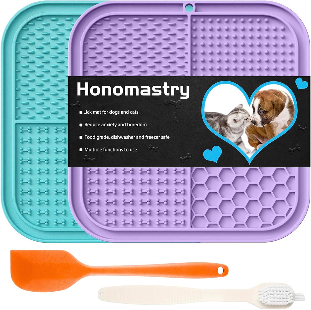 2-Pack Lick Mats for Dogs & Cats