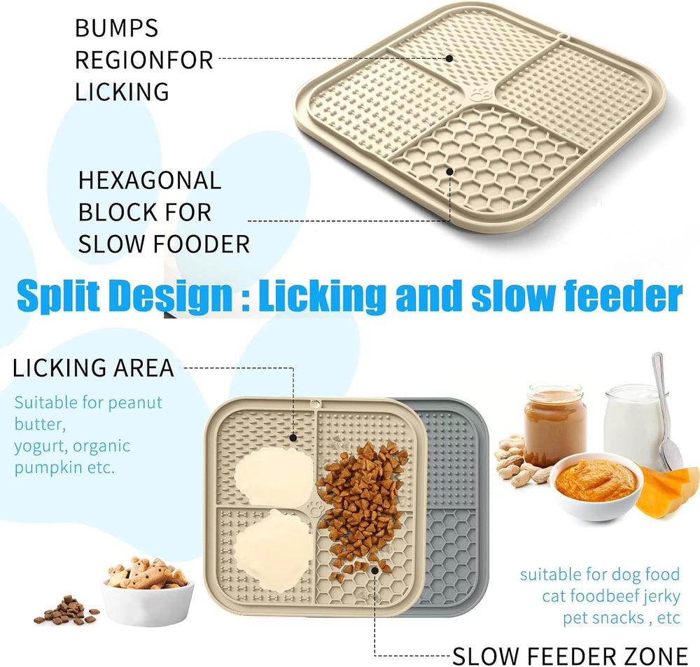 2-Pack Lick Mats for Dogs & Cats