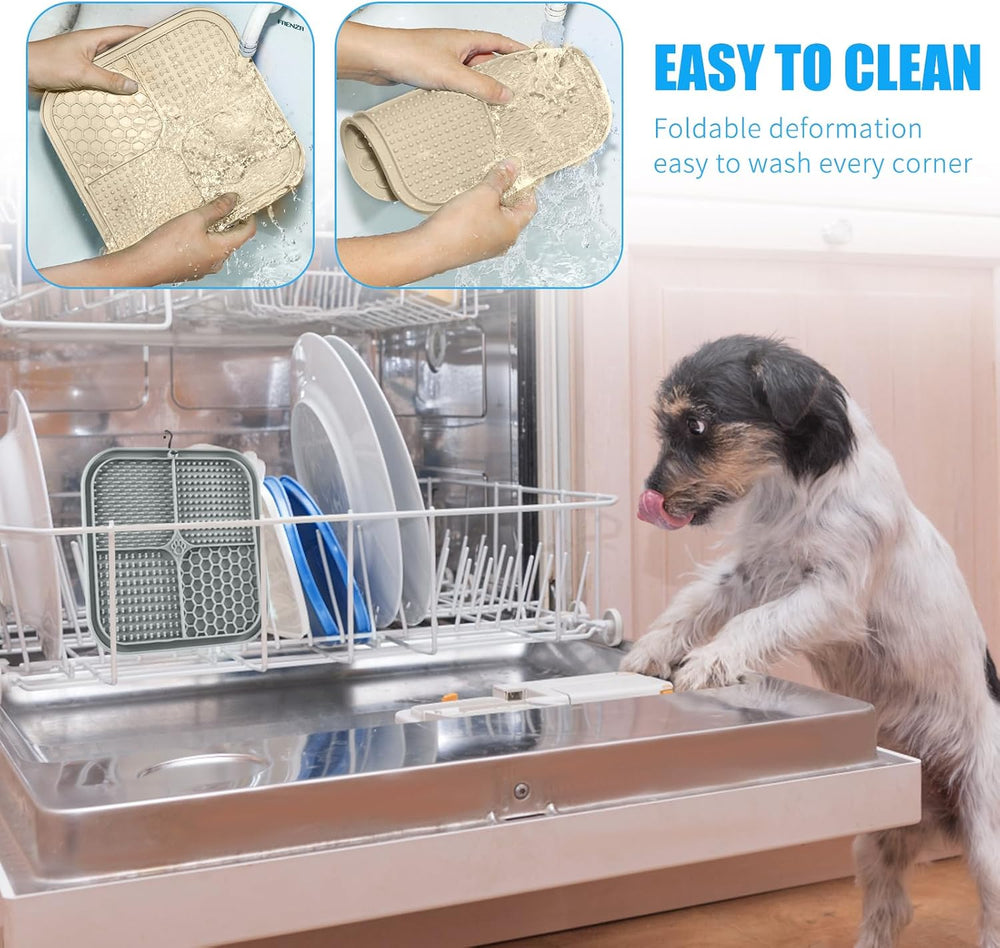 2-Pack Lick Mats for Dogs & Cats