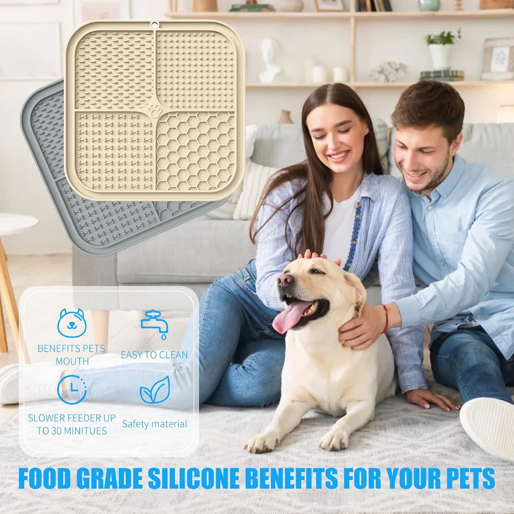 2-Pack Lick Mats for Dogs & Cats