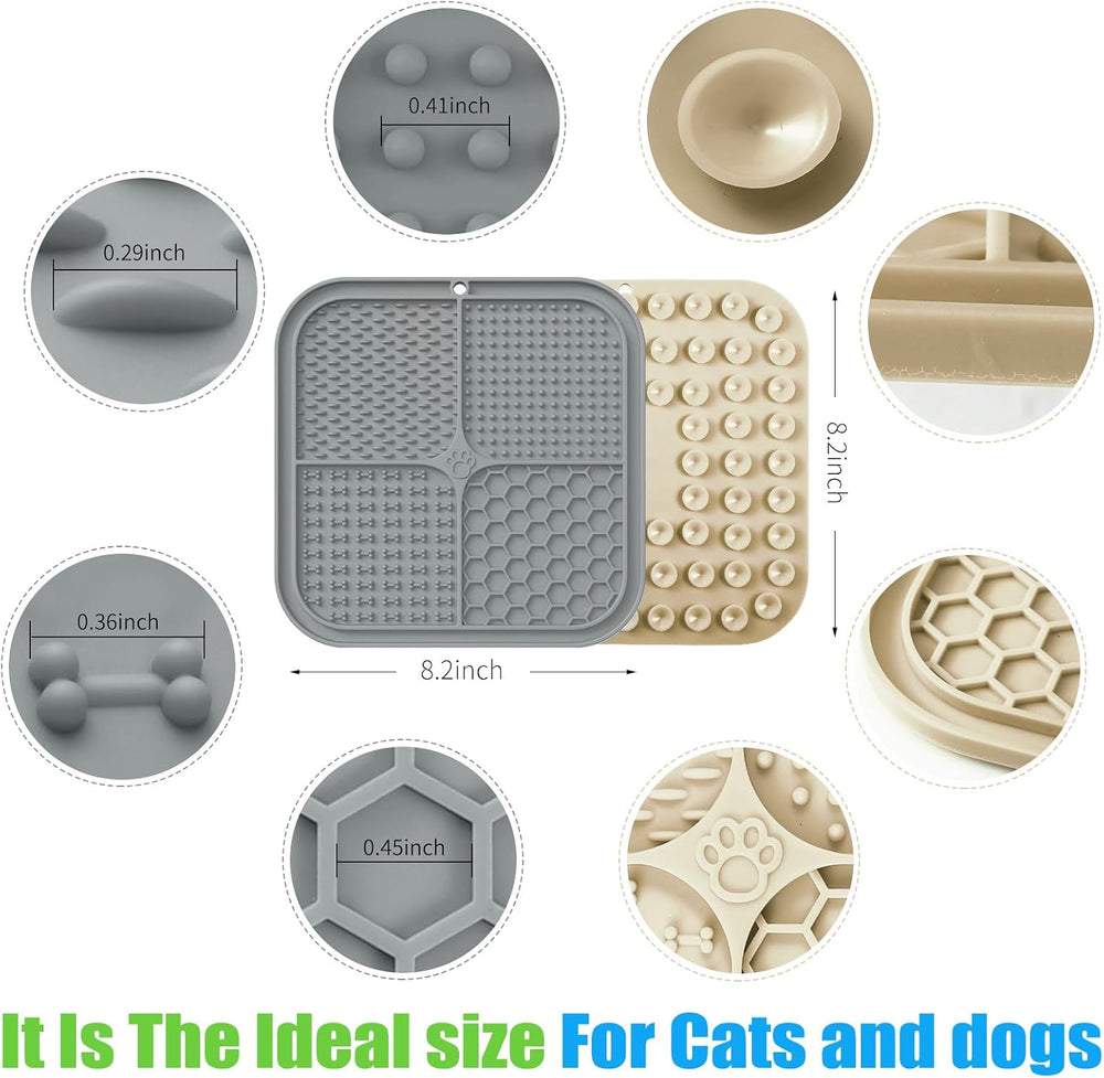 2-Pack Lick Mats for Dogs & Cats