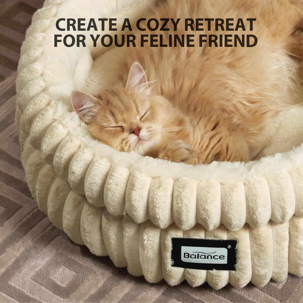 Ultra-Soft Plush Cat Bed