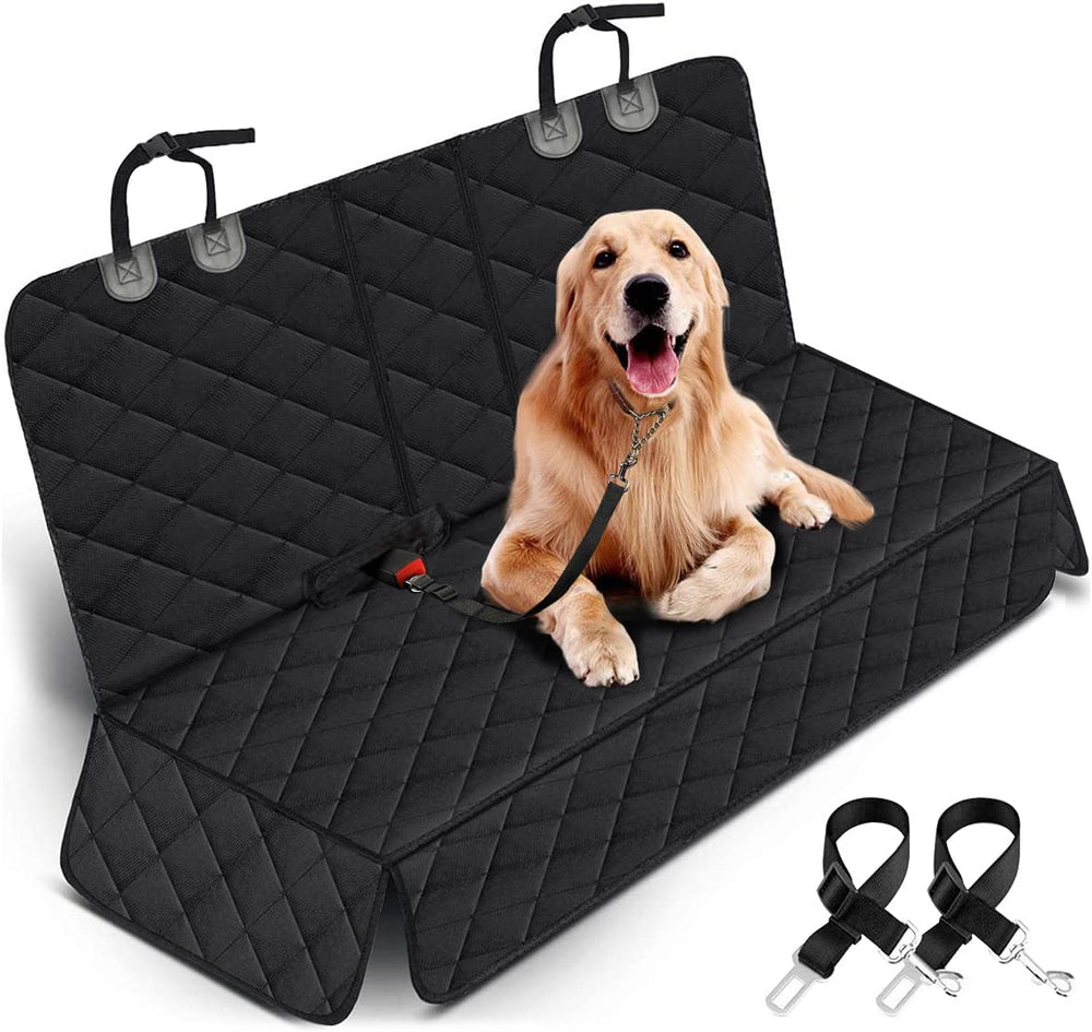 Waterproof Dog Car Seat Cover | Back Seat Protector with Middle Armrest Access for Cars, SUVs & Trucks