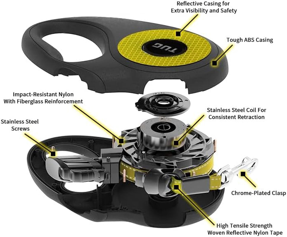 360° Tangle-Free Retractable Dog Leash