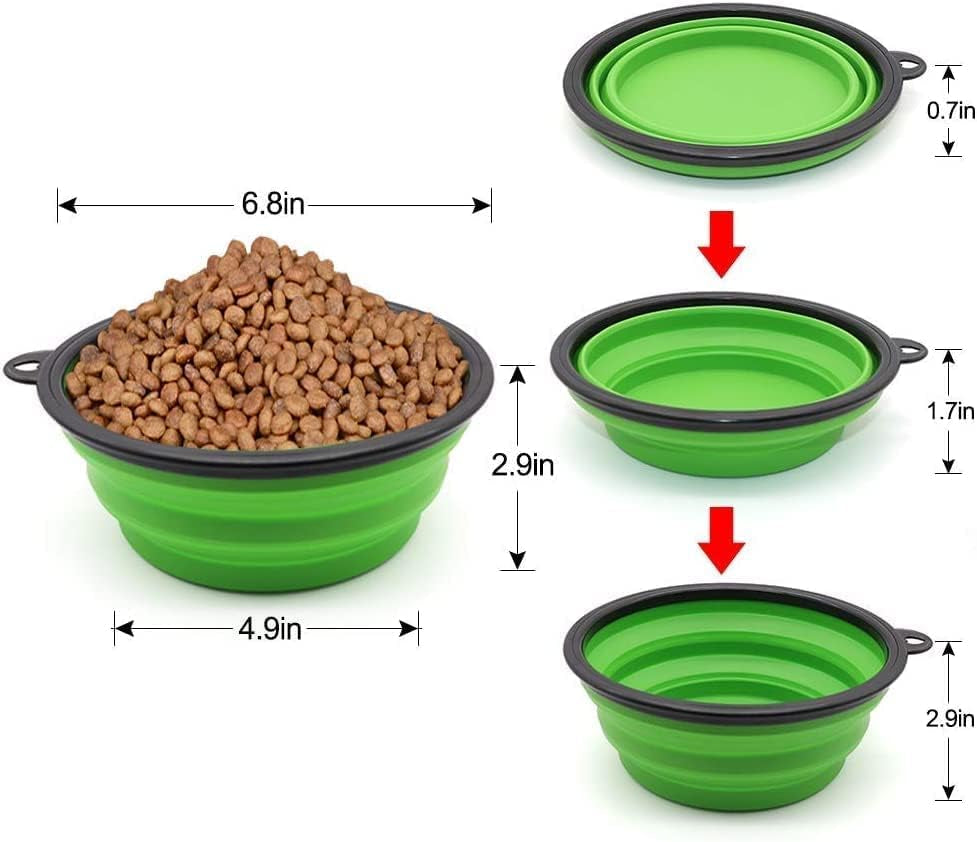 2-Pack Collapsible Dog Bowls