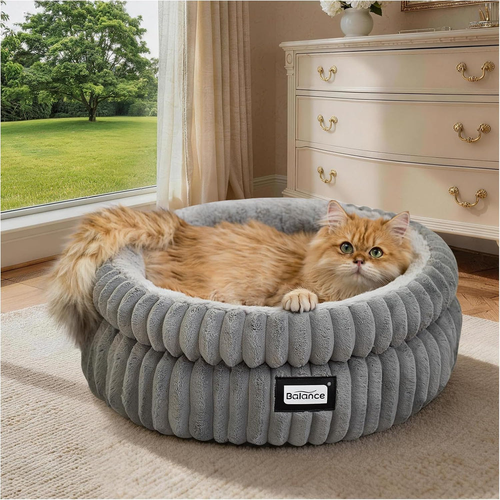 Ultra-Soft Plush Cat Bed