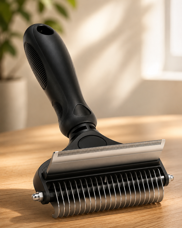 Premium Dog Brush | 2-In-1 Undercoat & Dematting Rake