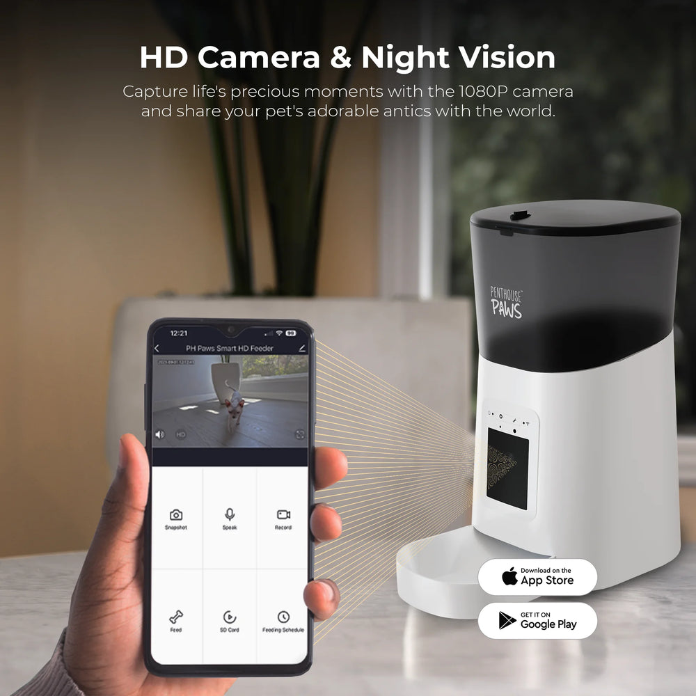 Smart Automatic Pet Feeder with HD Camera