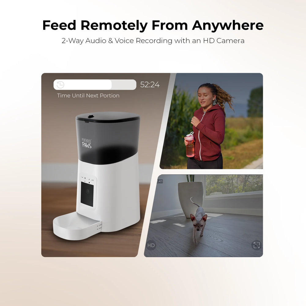 Smart Automatic Pet Feeder with HD Camera